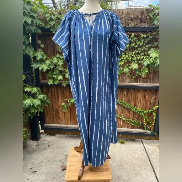 H&M | Dresses | Hm Indigo Blue Tiedyed Smocked Maxi Dress Flutter Sleeves Medium | Poshmark H&M | Dresses | Hm Indigo Blue Tiedyed Smocked Maxi Dress Flutter Sleeves Medium | Poshmark